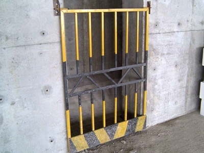 临边护栏在电梯井口的应用